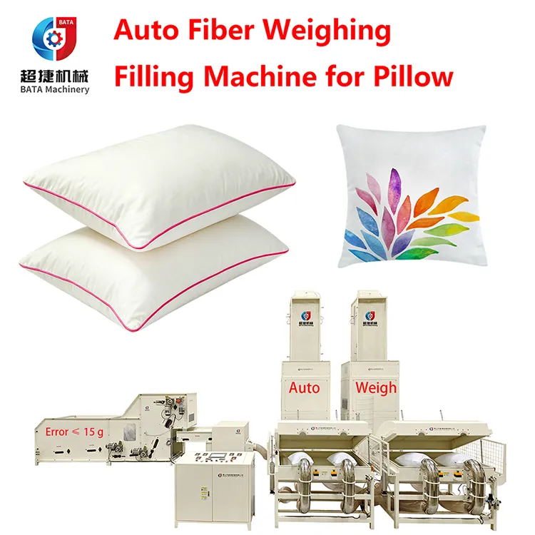 automatic pillow filling machine with weighing