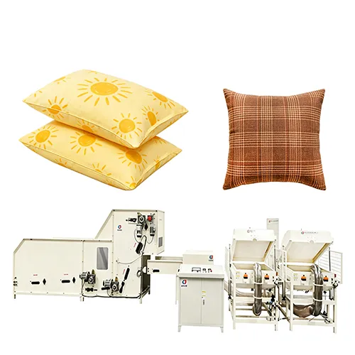 Automatic Pillow Filling Machine 2 Filling Tubes