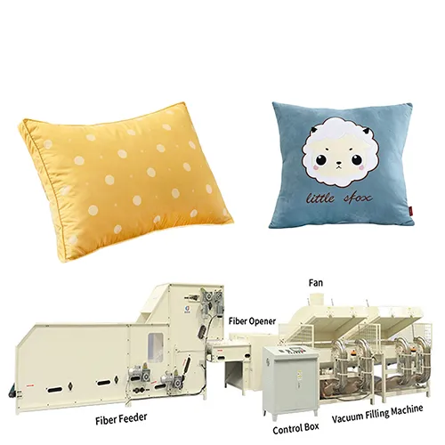 Automatic Pillow Filling Machine 4 Filling Tubes